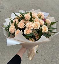 Букет Кремовые розы Латте в Рыбинске