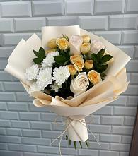 Букет цветов из:  Розы и Хризантемы в Рыбинске