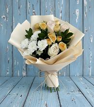 Букет цветов из:  Розы и Хризантемы в Рыбинске