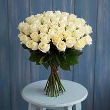 Букет 51 Белая роза Эдлесс Лав #REPLACE_PRED# Рыбинске