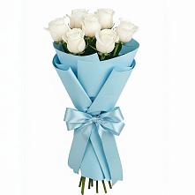 Букет 7 белых роз Проуд #REPLACE_PRED# Рыбинске