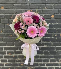 Букет цветов из:  Герберы и Хризантемы в Рыбинске